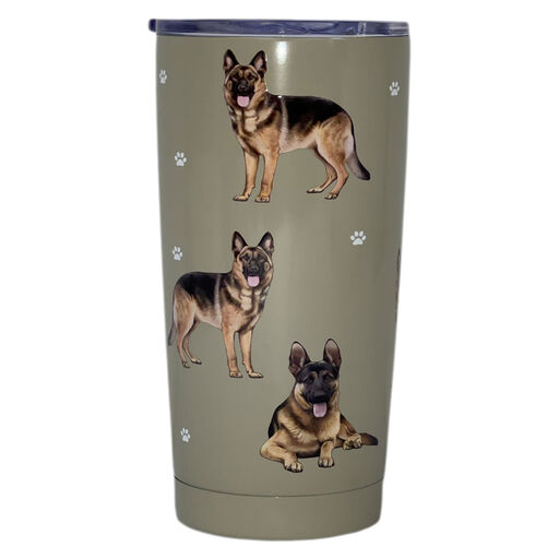 E&S Pets German Shepherd Stainless Steel Tumbler, 20 oz., 