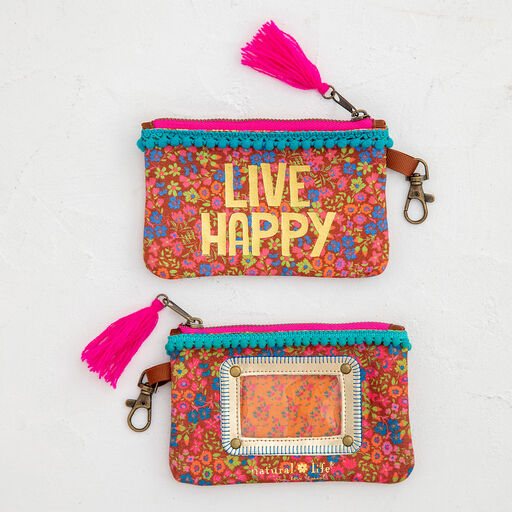 Natural Life Live Happy ID Pouch, 