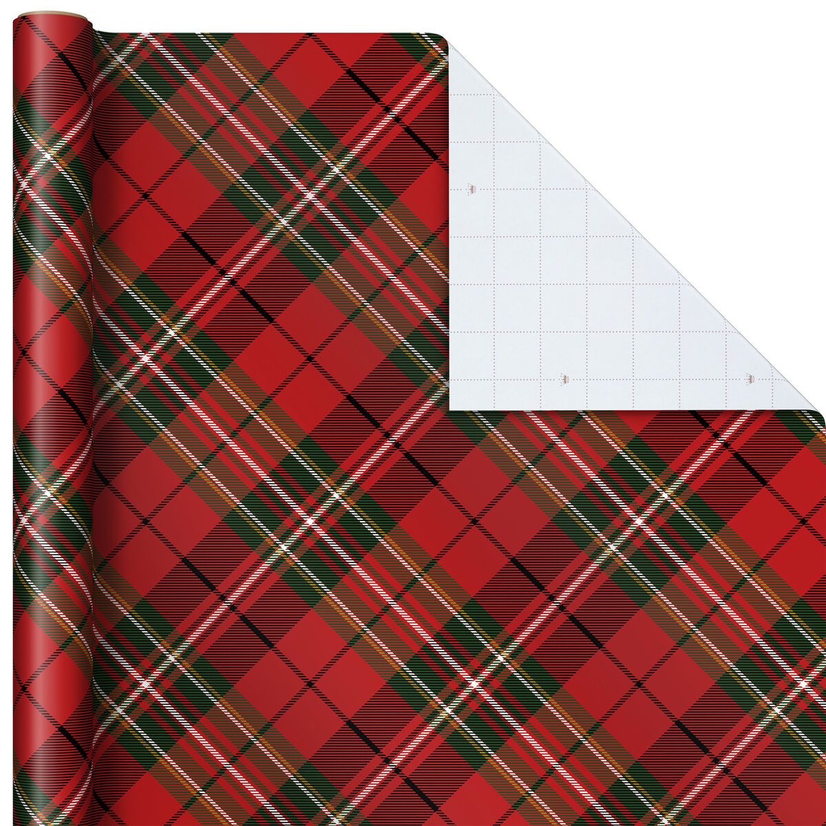 Red Plaid Jumbo Roll Christmas Wrapping Paper, 100 sq. ft. - Wrapping