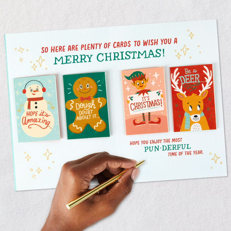 Punny Mini Cards Inside Christmas Card signing card image number 9