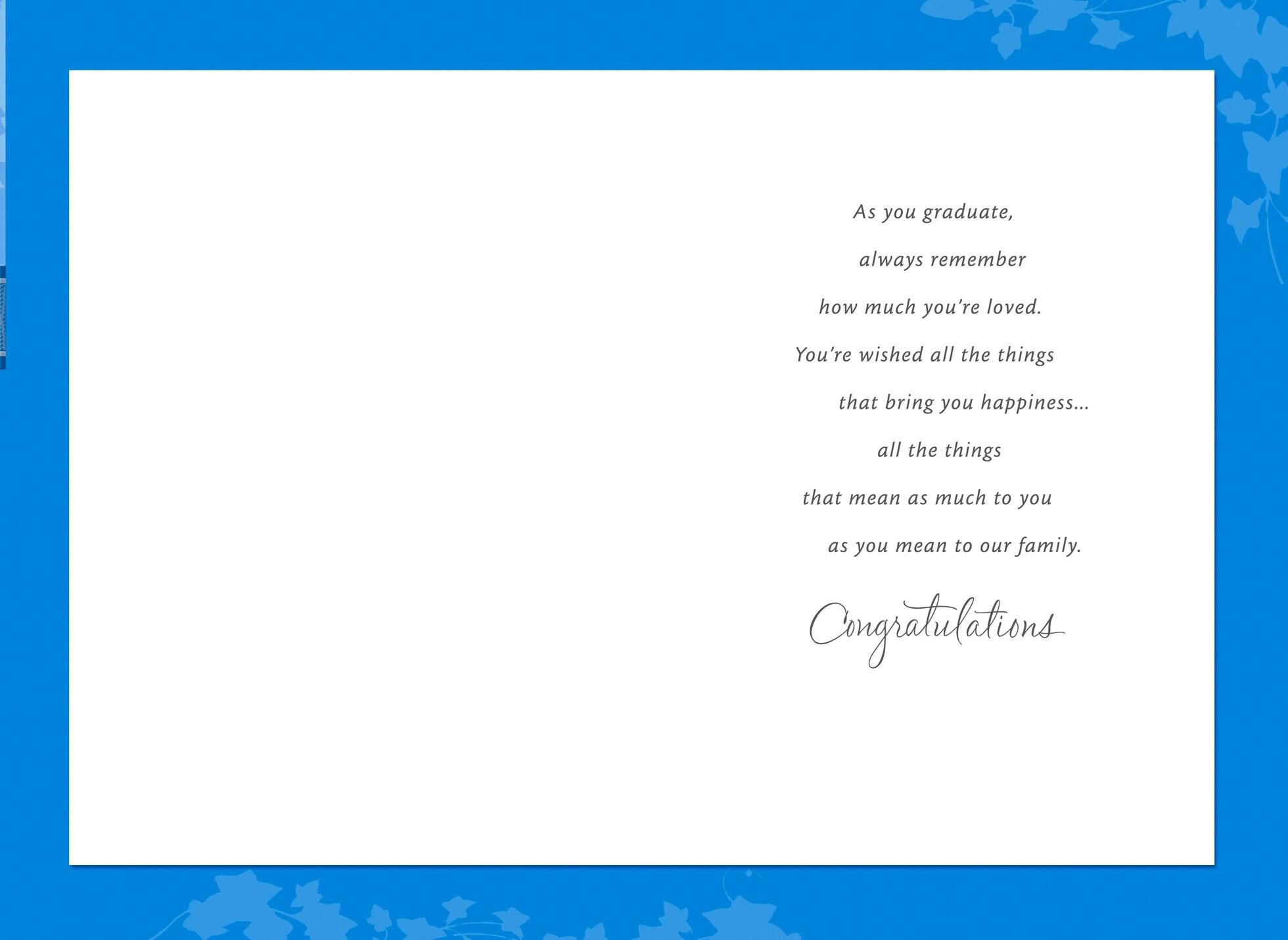 Graduation Line Greeting Card from Grandparents