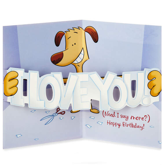 I Love You Sign Pop-Up Birthday Card for Mom, , large image number 2