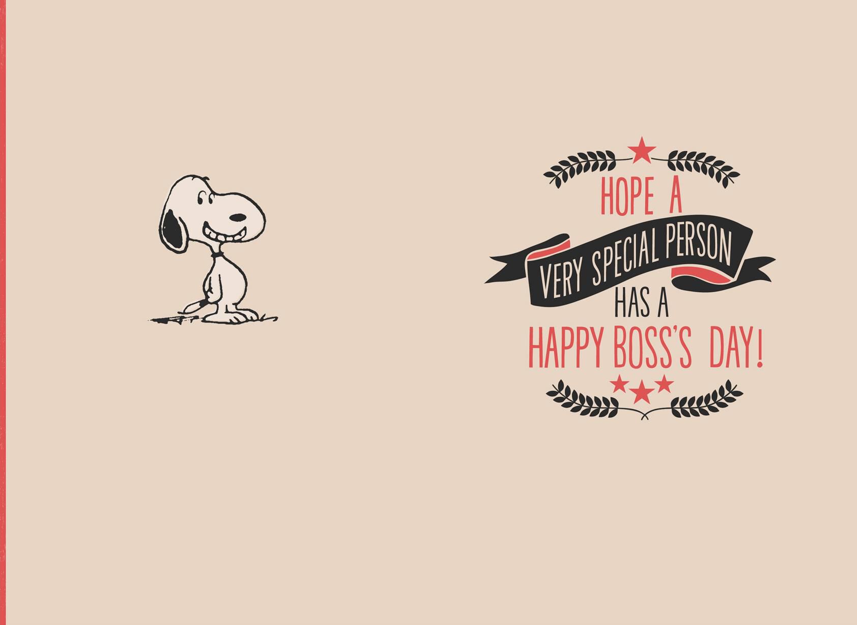 Peanuts® Snoopy Very Special Person Boss's Day Card