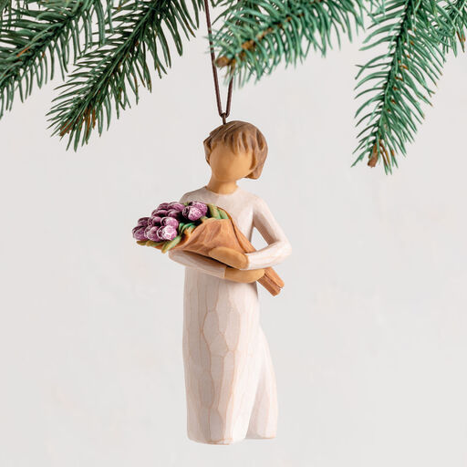 Willow Tree Surprise Tulip Bouquet Figurine Ornament, 4" H, 