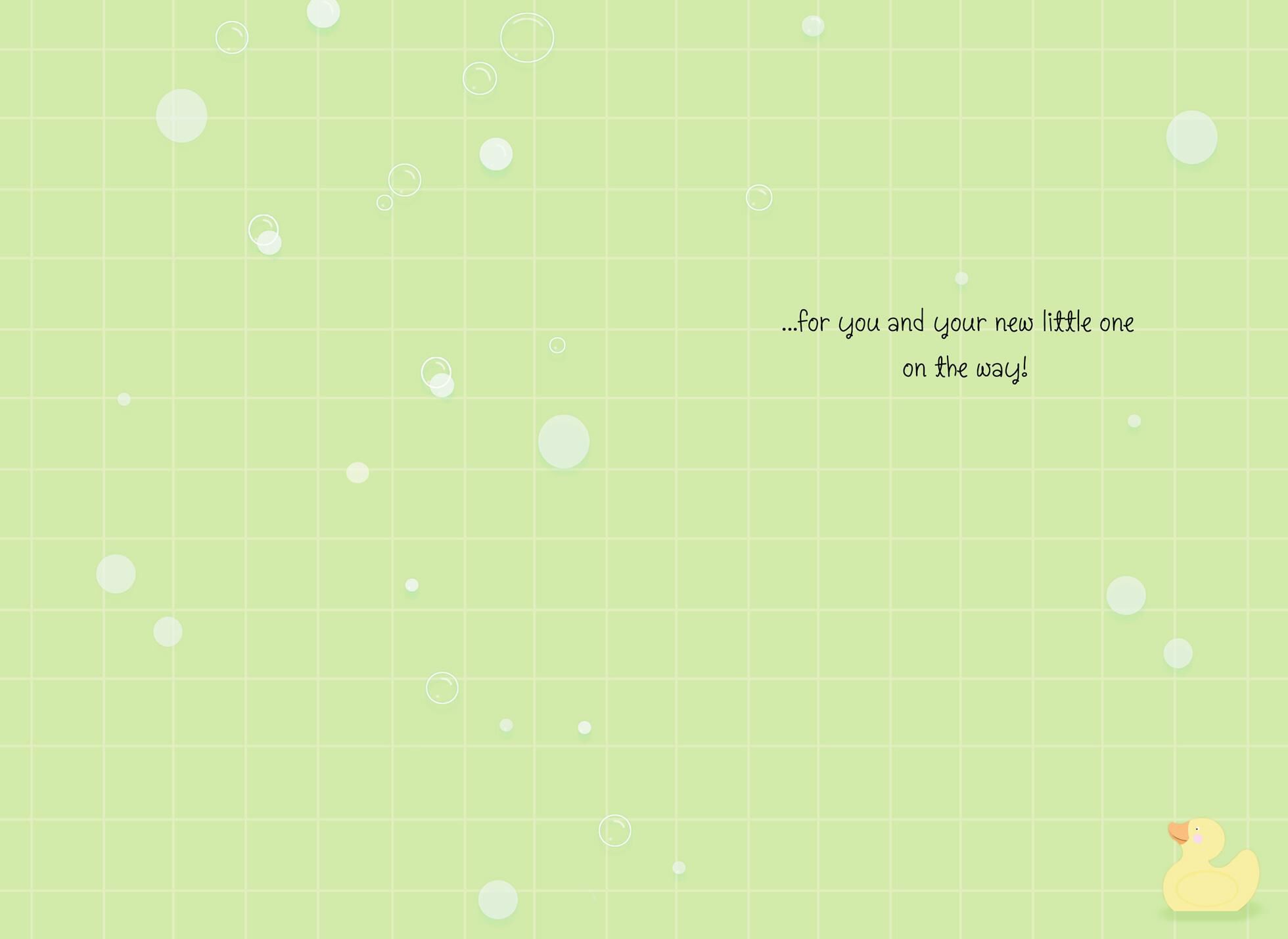 Showering You With Warm Wishes Baby Shower Card