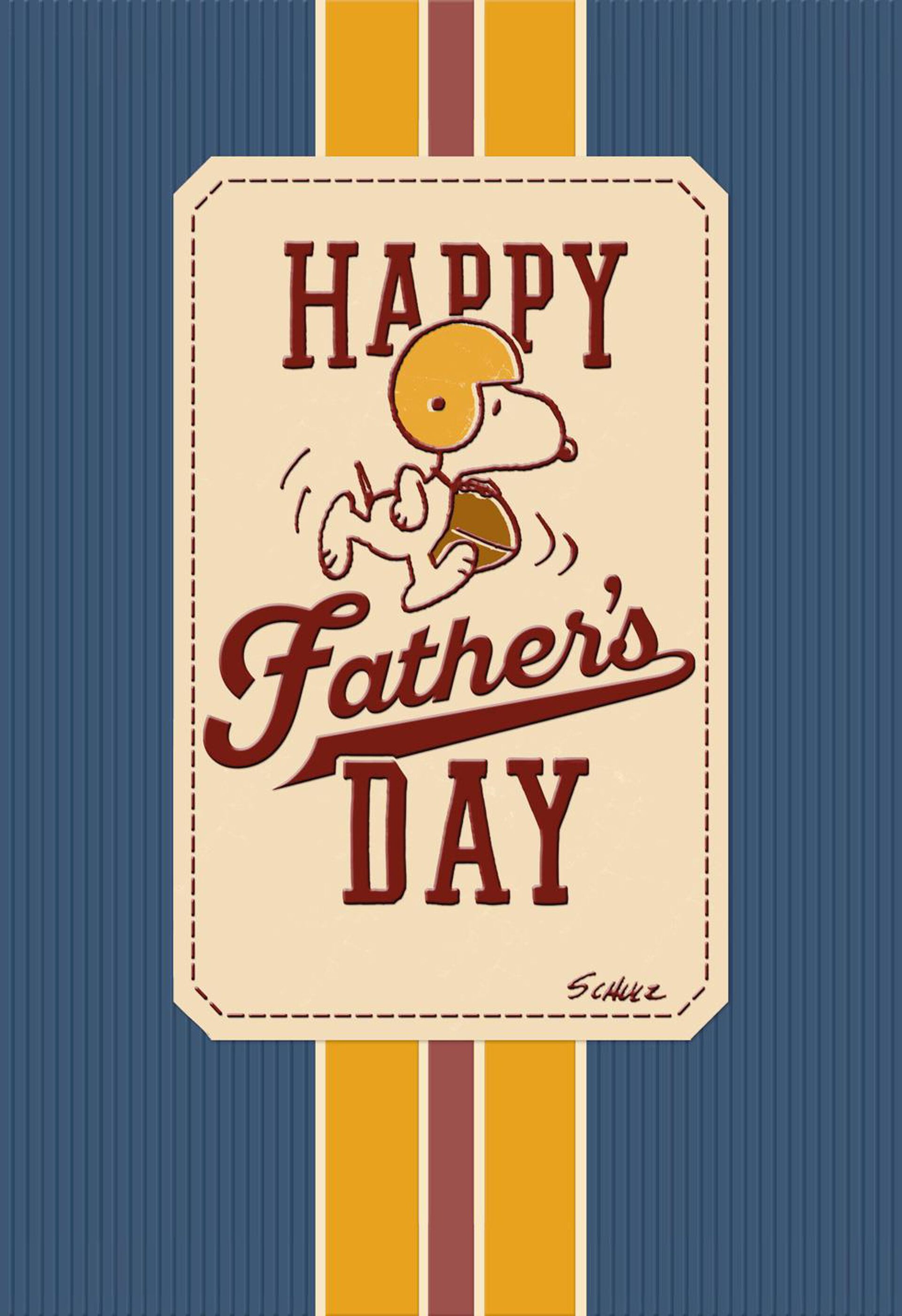 images Father To Be Cards Hallmark peanuts snoopy football father s day card