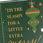 Antique Green and Red Ornaments Christmas Card Card Front Detail image number 4