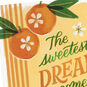 Oranges and Flowers New Baby Girl Card Card Front Detail image number 4