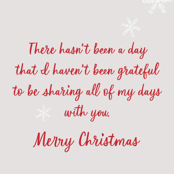 Sharing All My Days With You Christmas Card for Husband, , large image number 2