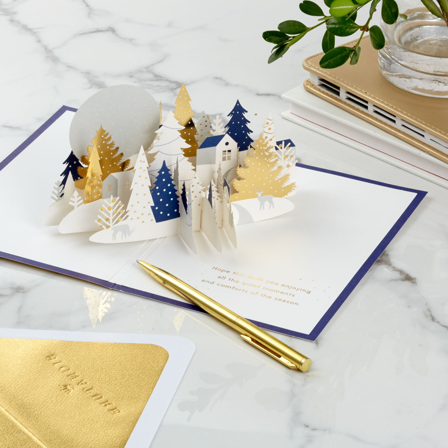 Quiet Moments and Comfort 3D Pop-Up Holiday Card, , large image number 8