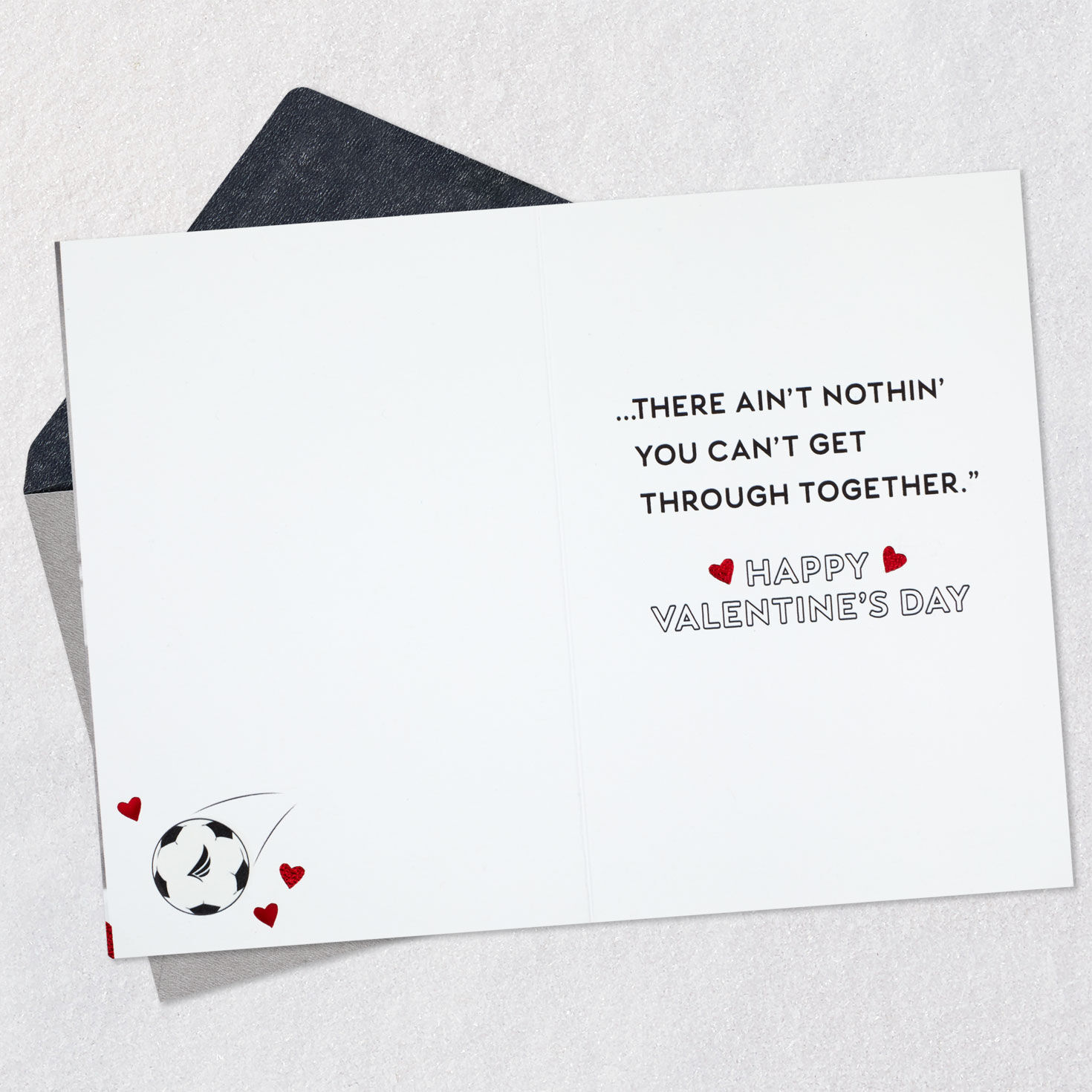 Soccer Coach Ted Lasso Valentine's Day Card Open card with envelope image number 3