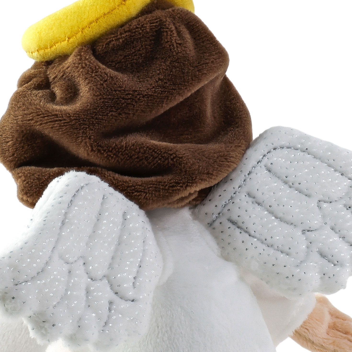 Small Plush Angel Doll in White Gown upclose view image number 5