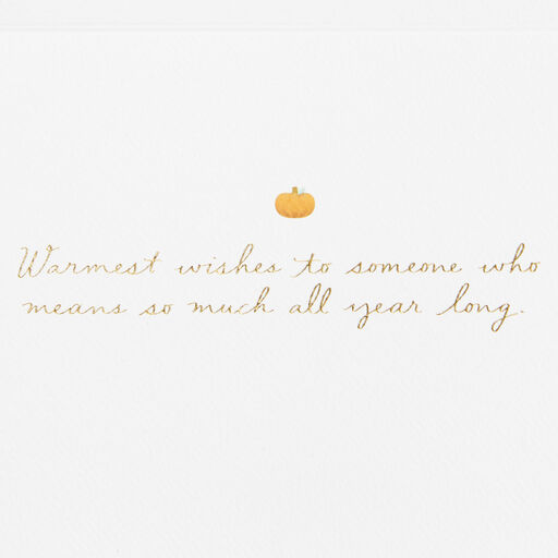Someone Who Means So Much All Year Thanksgiving Card, 