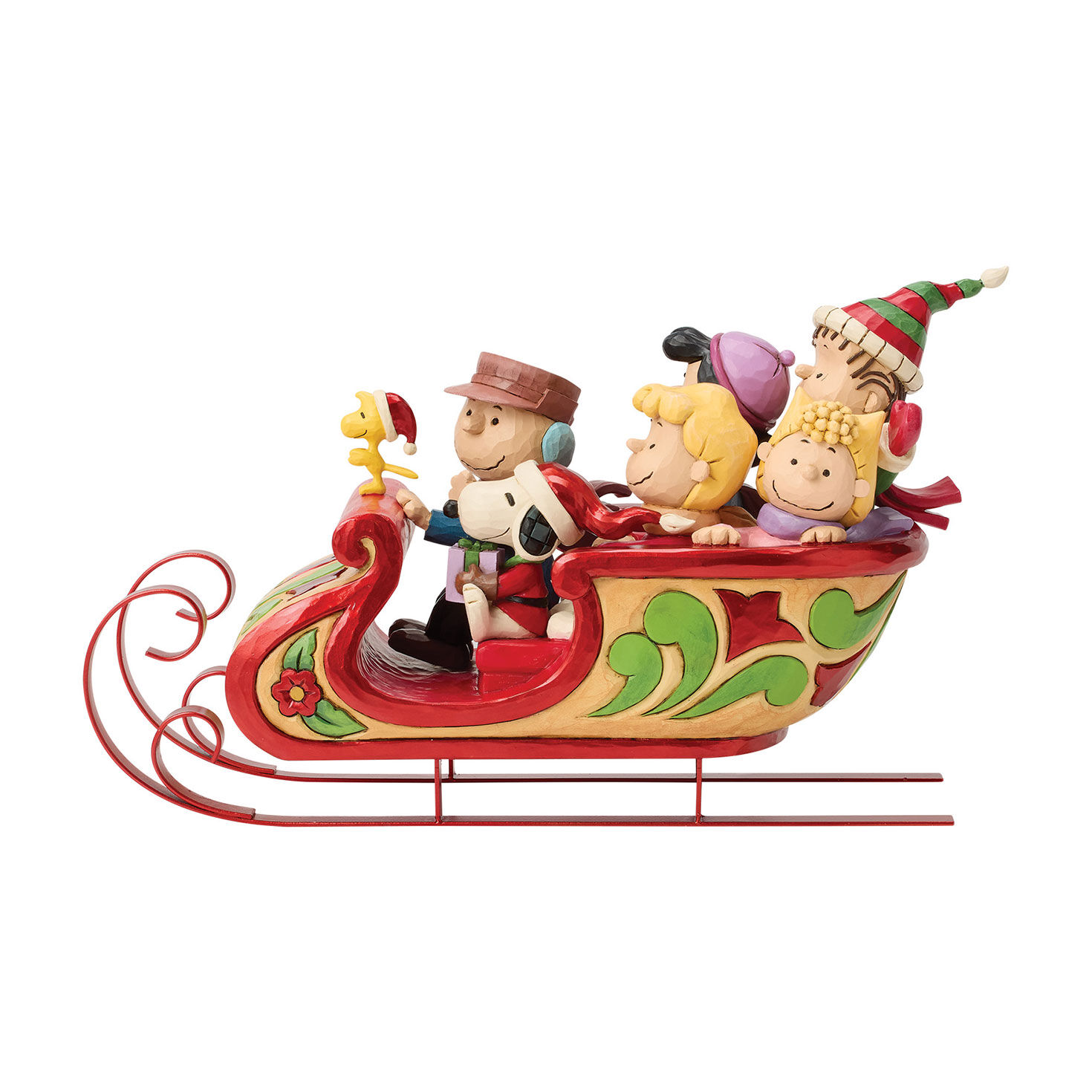 Jim Shore Peanuts A Sleigh Ride to Remember Figurine, 7"