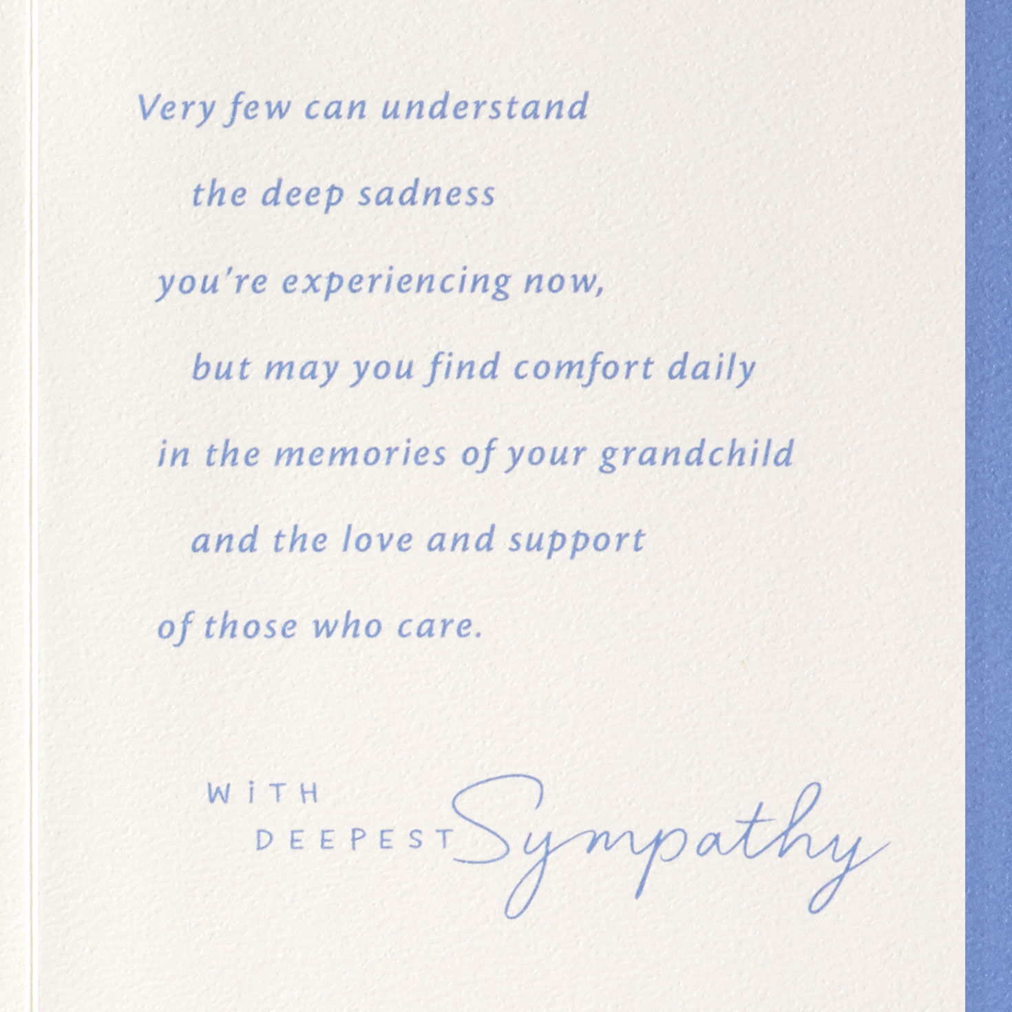 No Grandparent Should Have to Say Good-bye Sympathy Card for Loss of Grandchild, , large image number 2