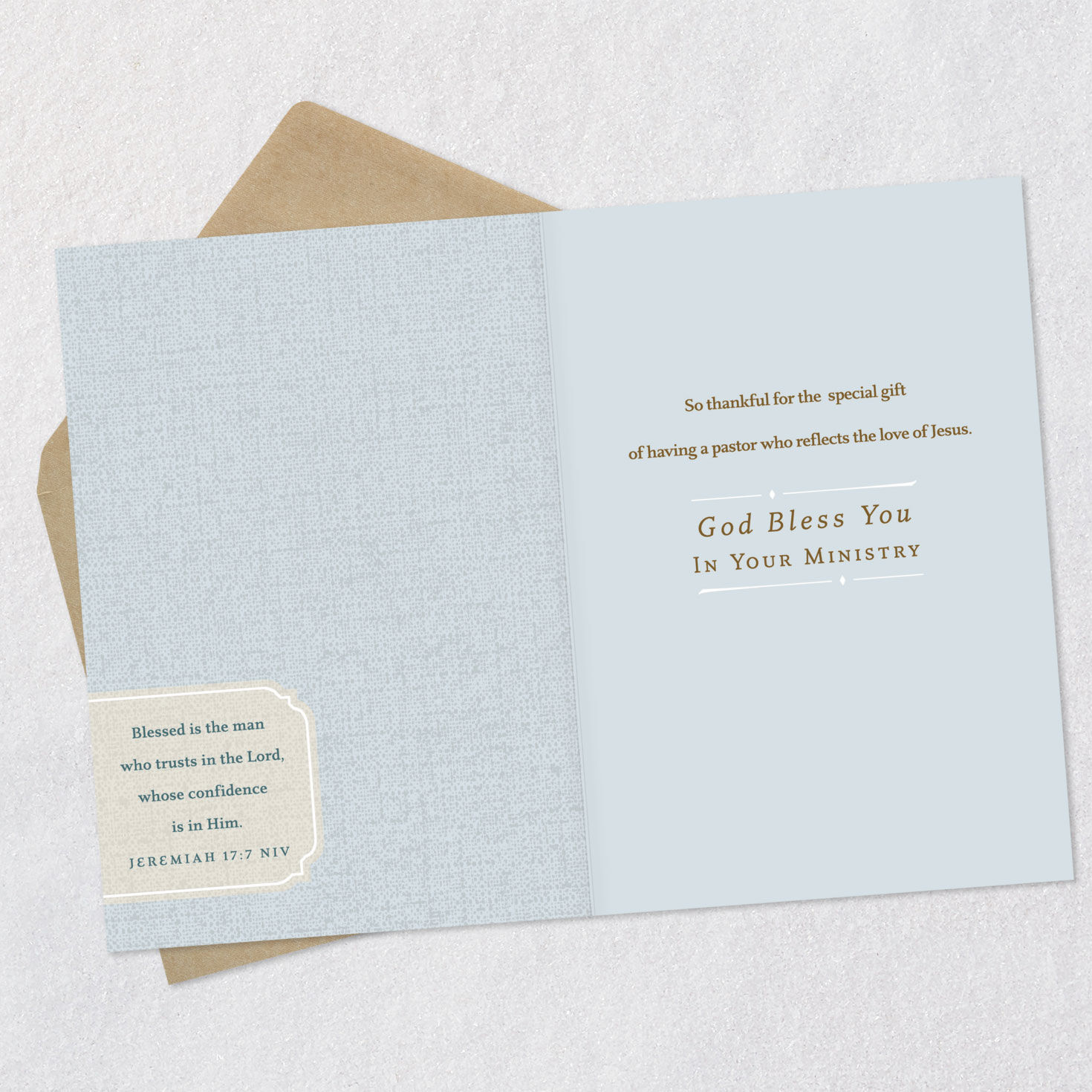 God Has Blessed You Religious Clergy Appreciation Card for Pastor for only USD 2.99 | Hallmark