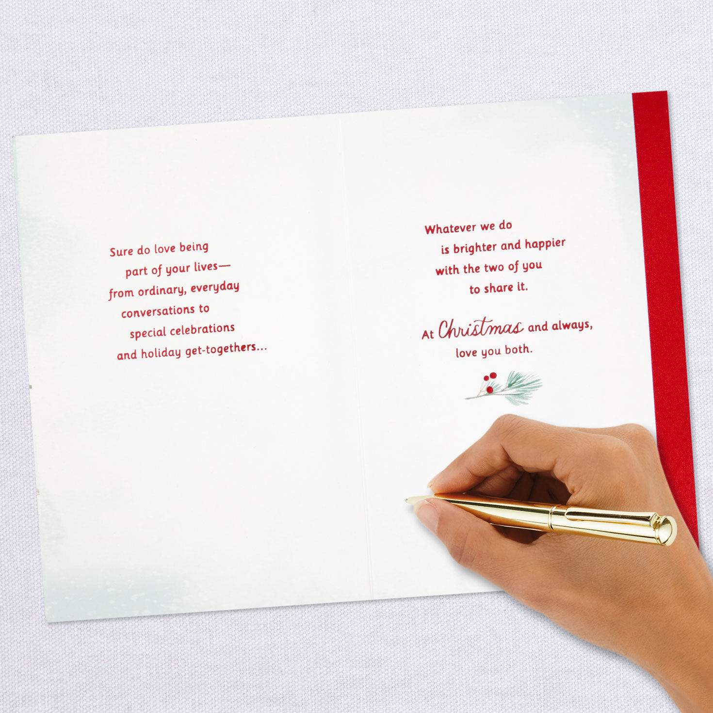 Being Part of Your Lives Christmas Card for Daughter and Her Husband, , large image number 6