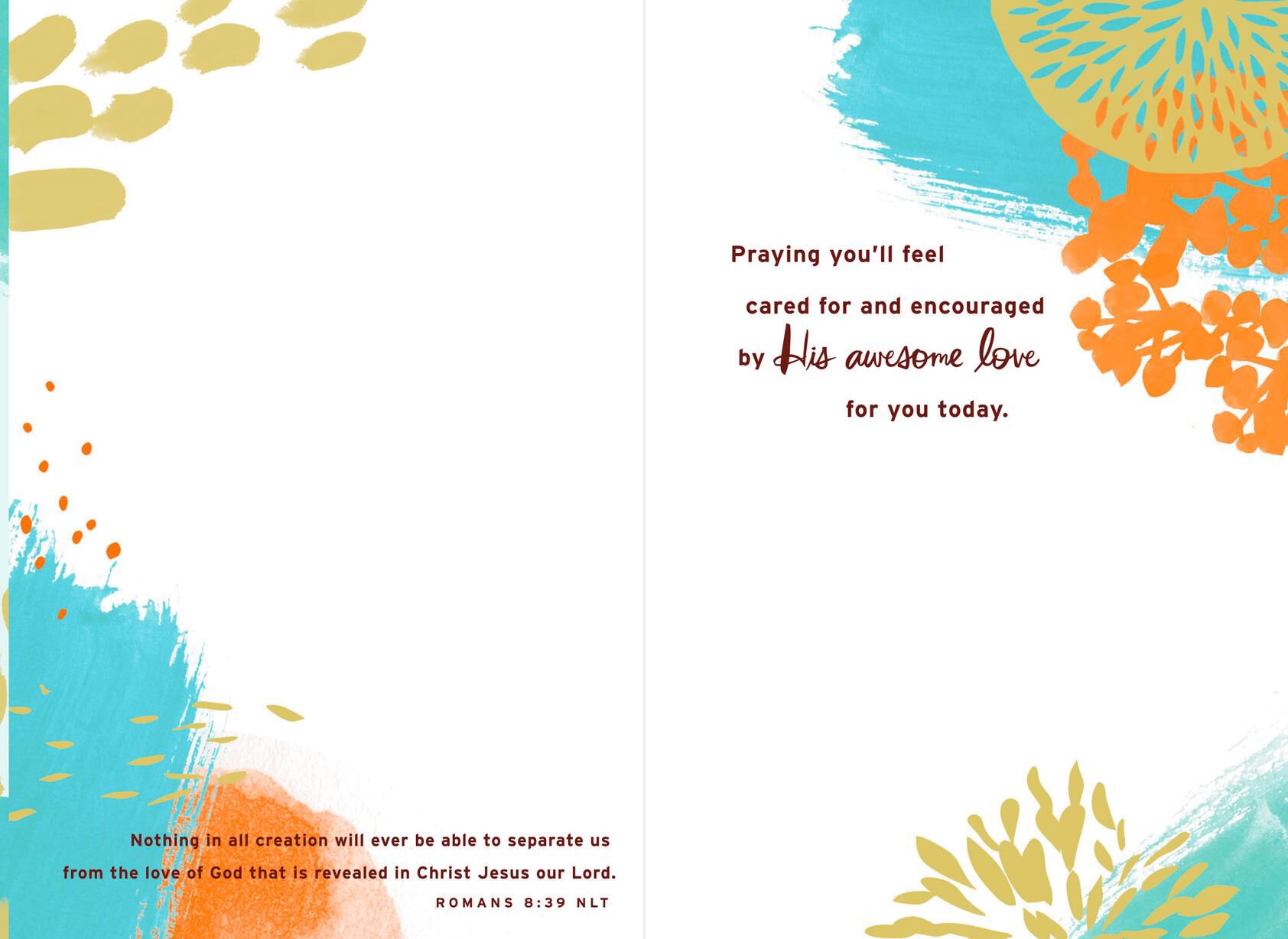 No Greater Love Religious Encouragement Card