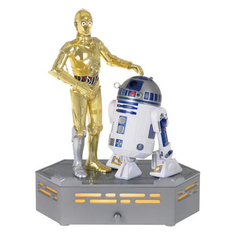 Star Wars: A New Hope™ Collection C-3PO™ and R2-D2™ Ornament With Light and Sound, , large