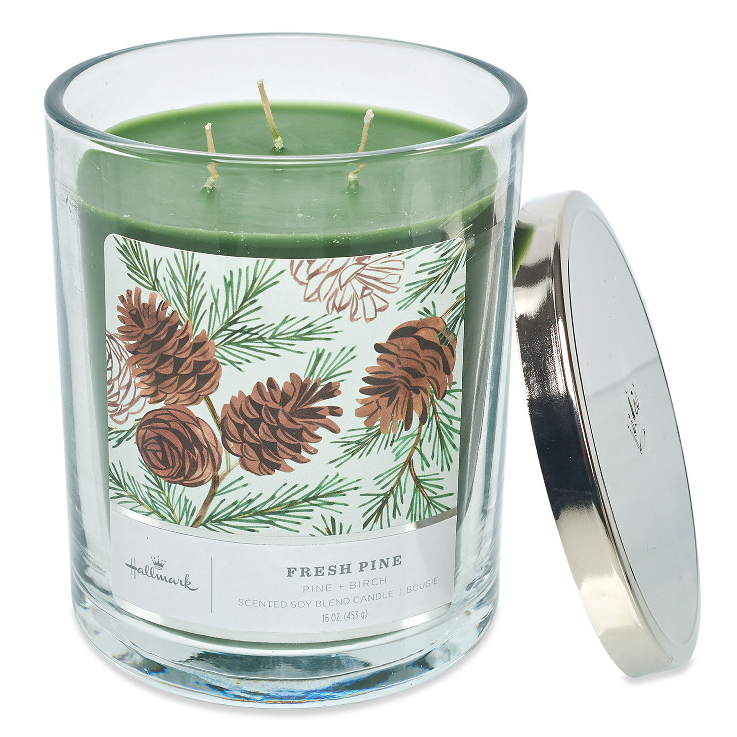 Fresh Pine Scented 3-Wick Candle, 16 oz. for only USD 29.99 | Hallmark