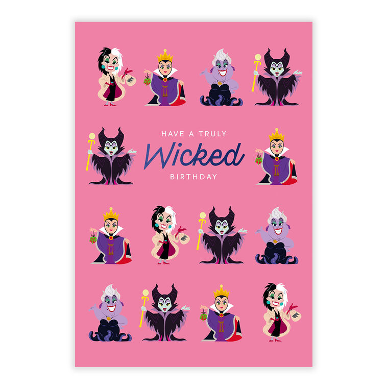 Disney Villain Cartoons Personalized Birthday Card front image number 8
