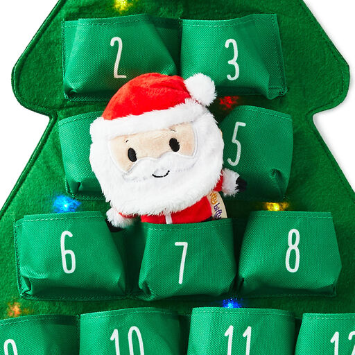 itty bittys® Santa Plush and Musical Christmas Countdown Calendar With Light, 