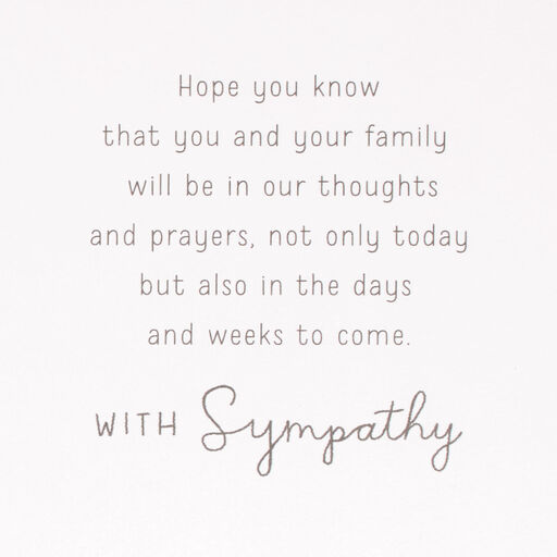 Let There Be Healing Sympathy Card, 