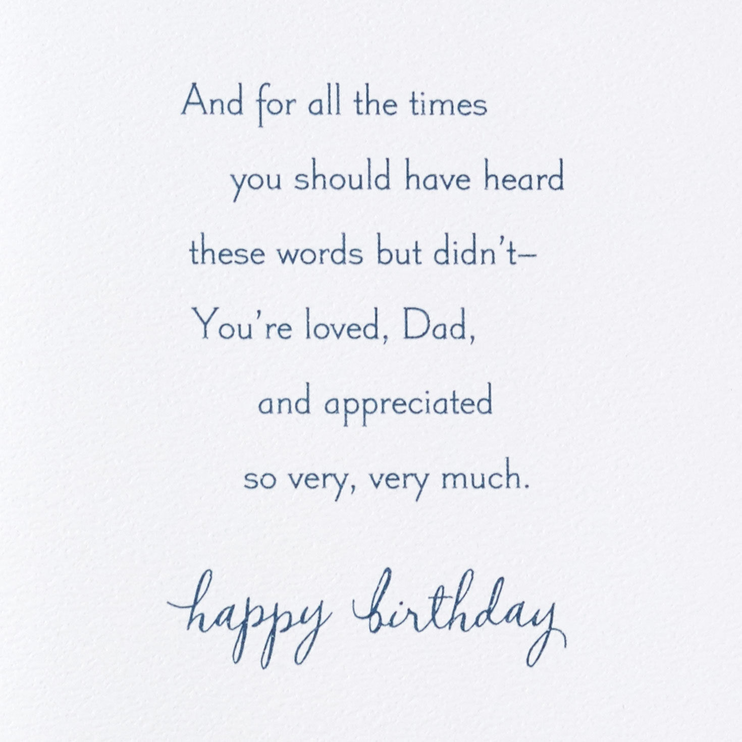 You're Loved and Appreciated Very Much Birthday Card for Dad - Greeting ...
