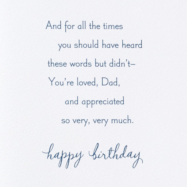 You're Loved and Appreciated Very Much Birthday Card for Dad - Greeting Cards | Hallmark you-re-loved-and-appreciated-very-much-birthday-card-for-dad-greeting-cards-hallmark