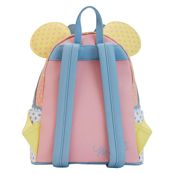 Loungefly Minnie Pastel Color Block Dots Mini Backpack, , large image number 3