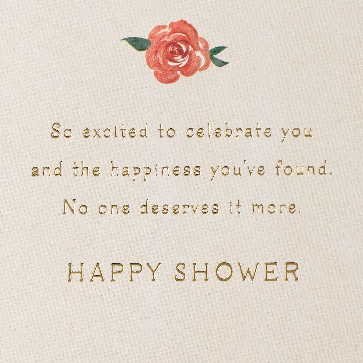 Pink Flower Bouquet Bridal Shower Card Sentiment image number 2