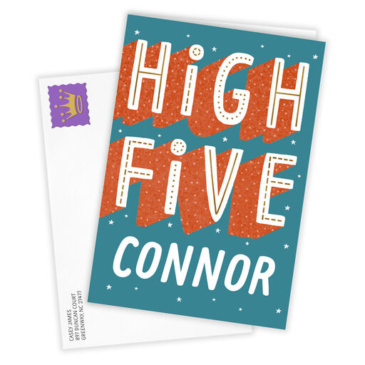 High Five Folded Congratulations Photo Card, 