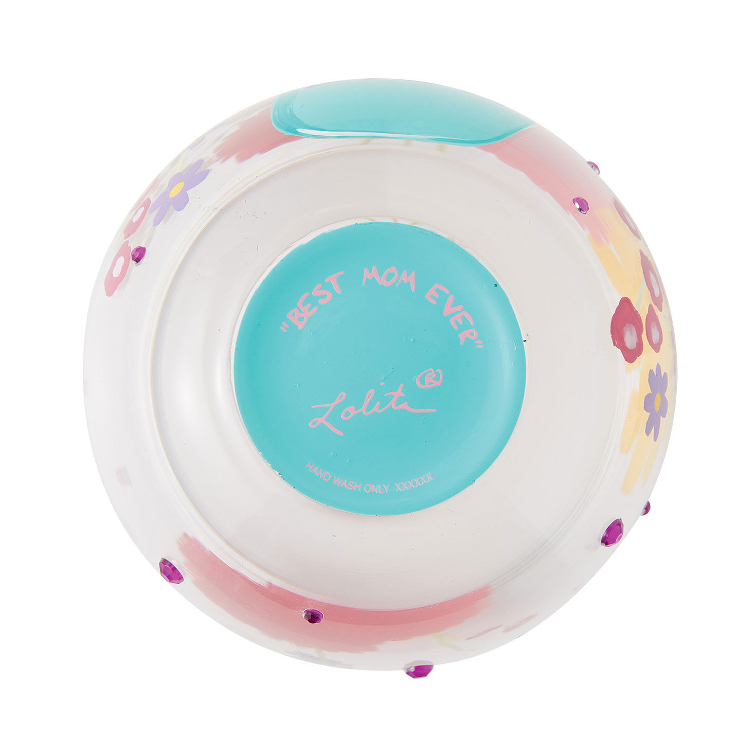 Lolita Best Mom Handpainted Stemless Wine Glass, 20 oz., , large image number 3