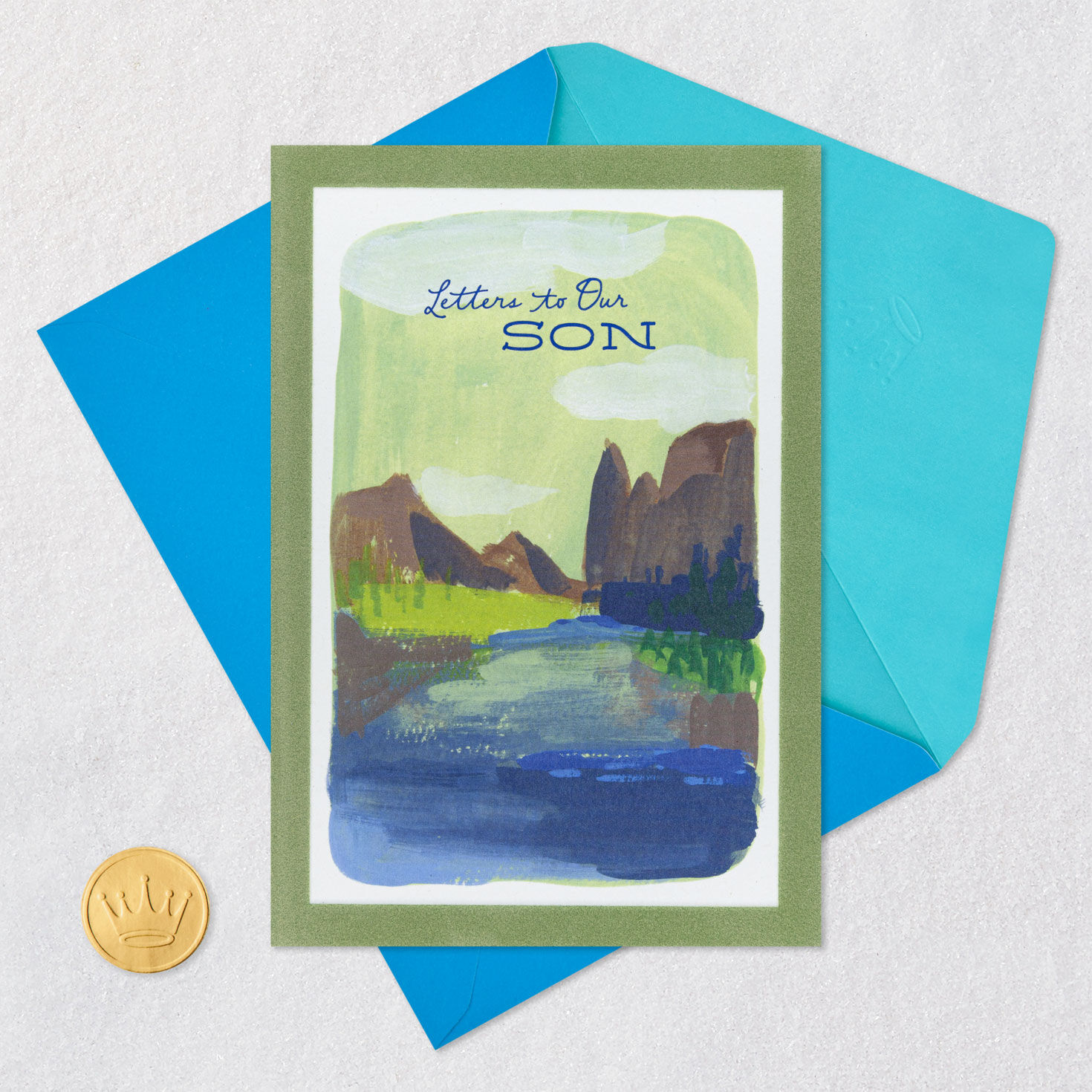 Letters from Mom and Dad Birthday Card for Son Card Front with Envelope and Gold Seal image number 6