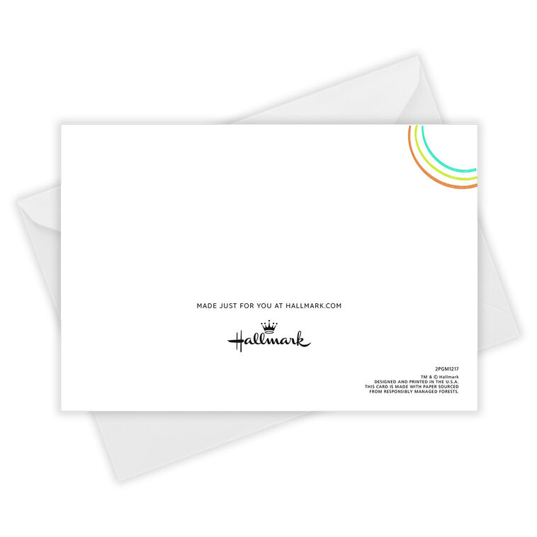 Personalized Rainbow Designs Encouragement Photo Card  image number 5