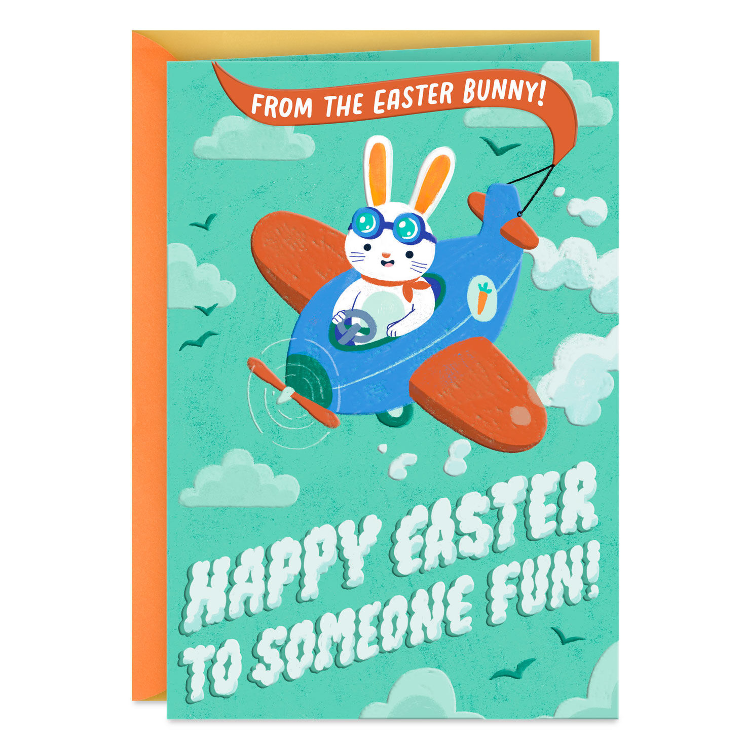 Blue Skies and Happiness Easter Card for Kids, , large image number 1
