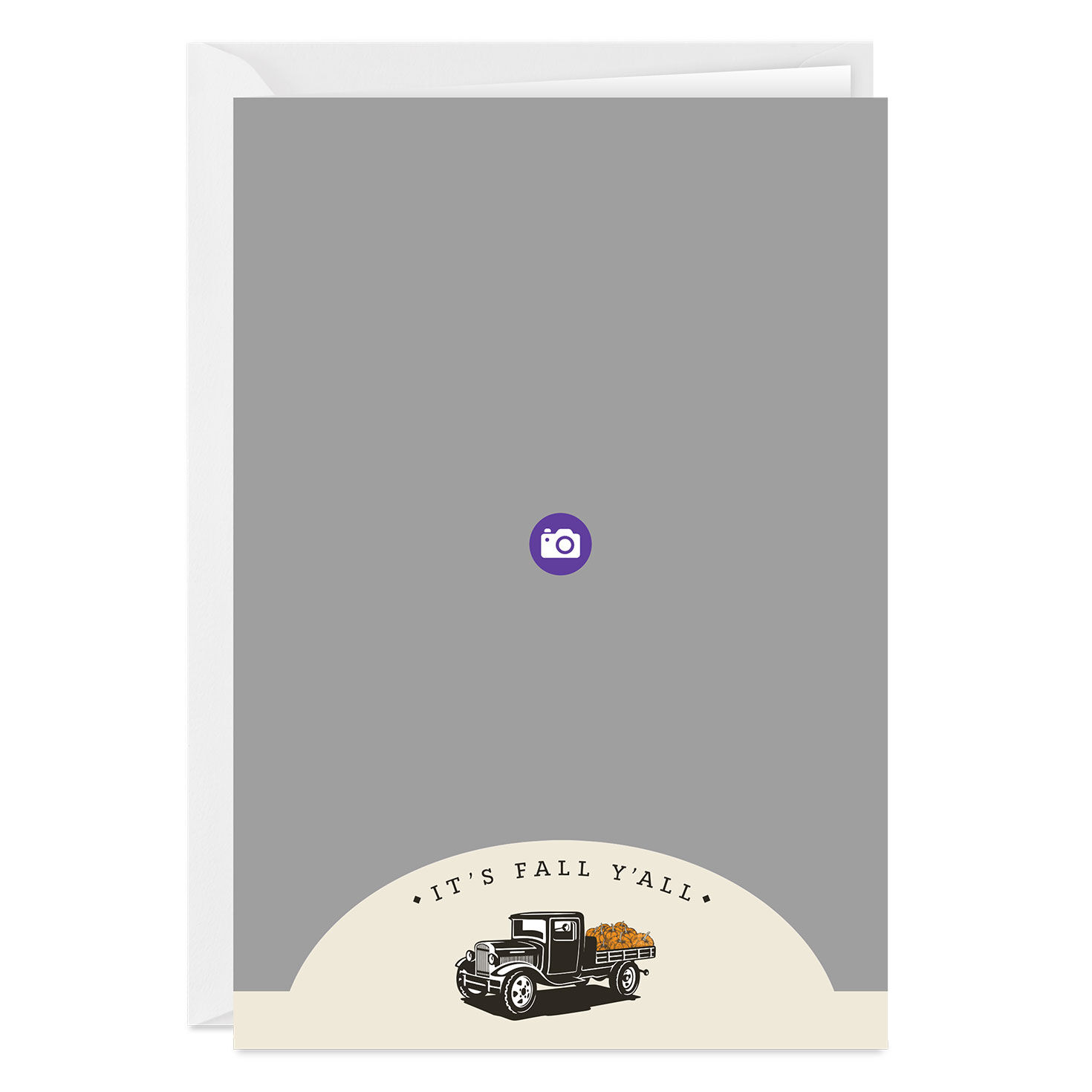Pumpkin Farm Truck Personalized Fall Card  image number 3