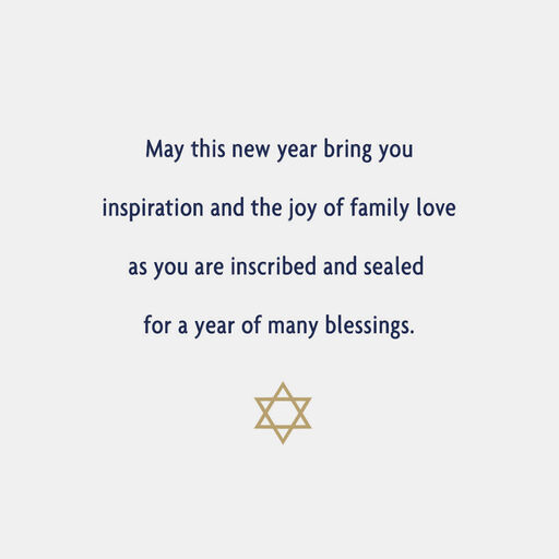A Year of Many Blessings Rosh Hashanah Card, 