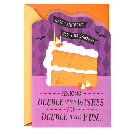 Double the Fun Halloween Birthday Card, , large image number 1