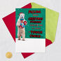 Nose-Picking Polar Bear Funny Pop-Up Christmas Card Card Front with Envelope and Gold Seal image number 5