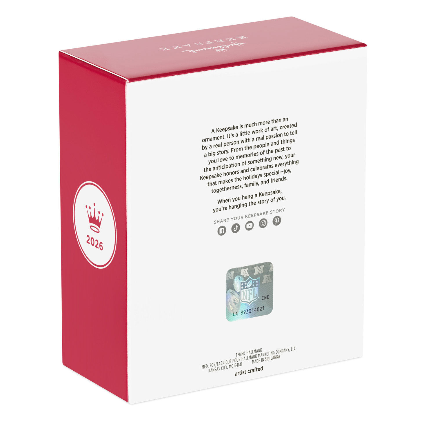 Kansas City Chiefs Chris Jones Keepsake Ornament  image number 8