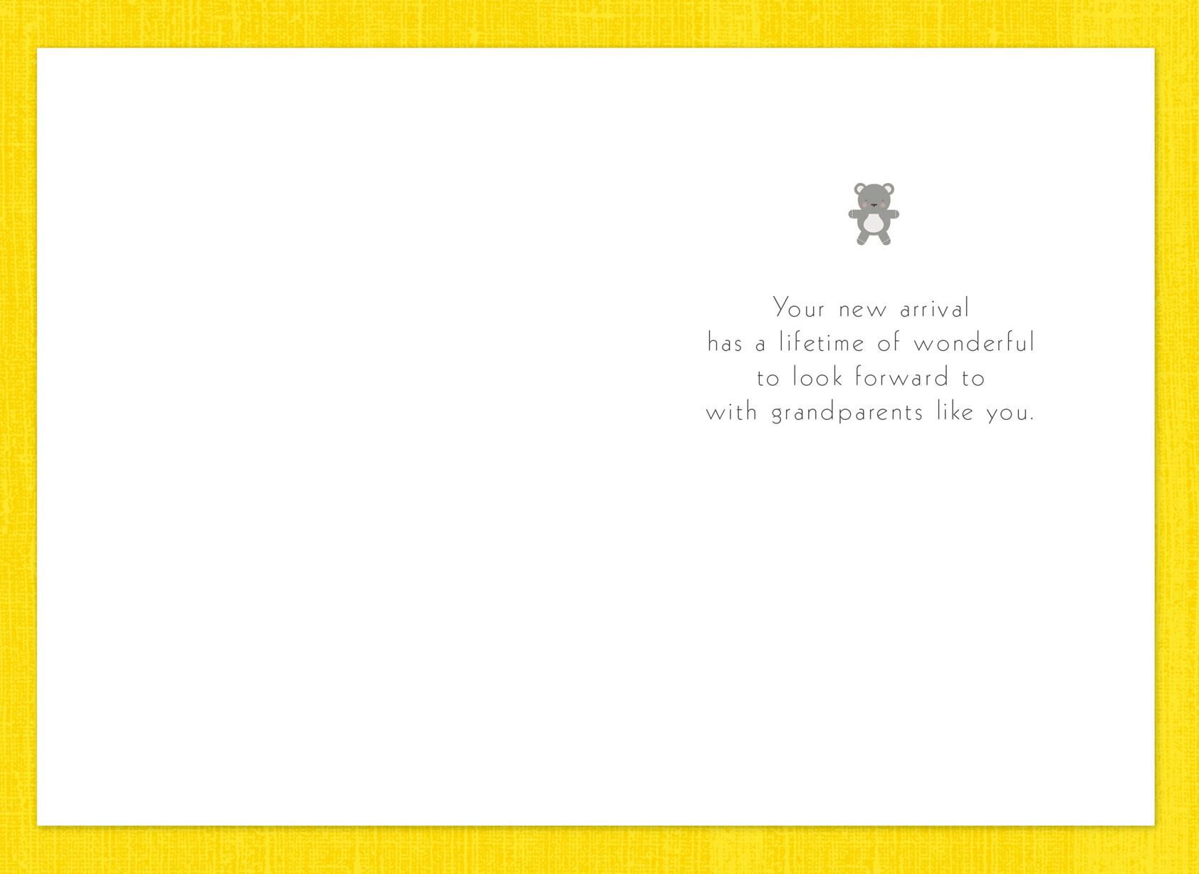 Lifetime of Wonderful New Baby Grandchild Card