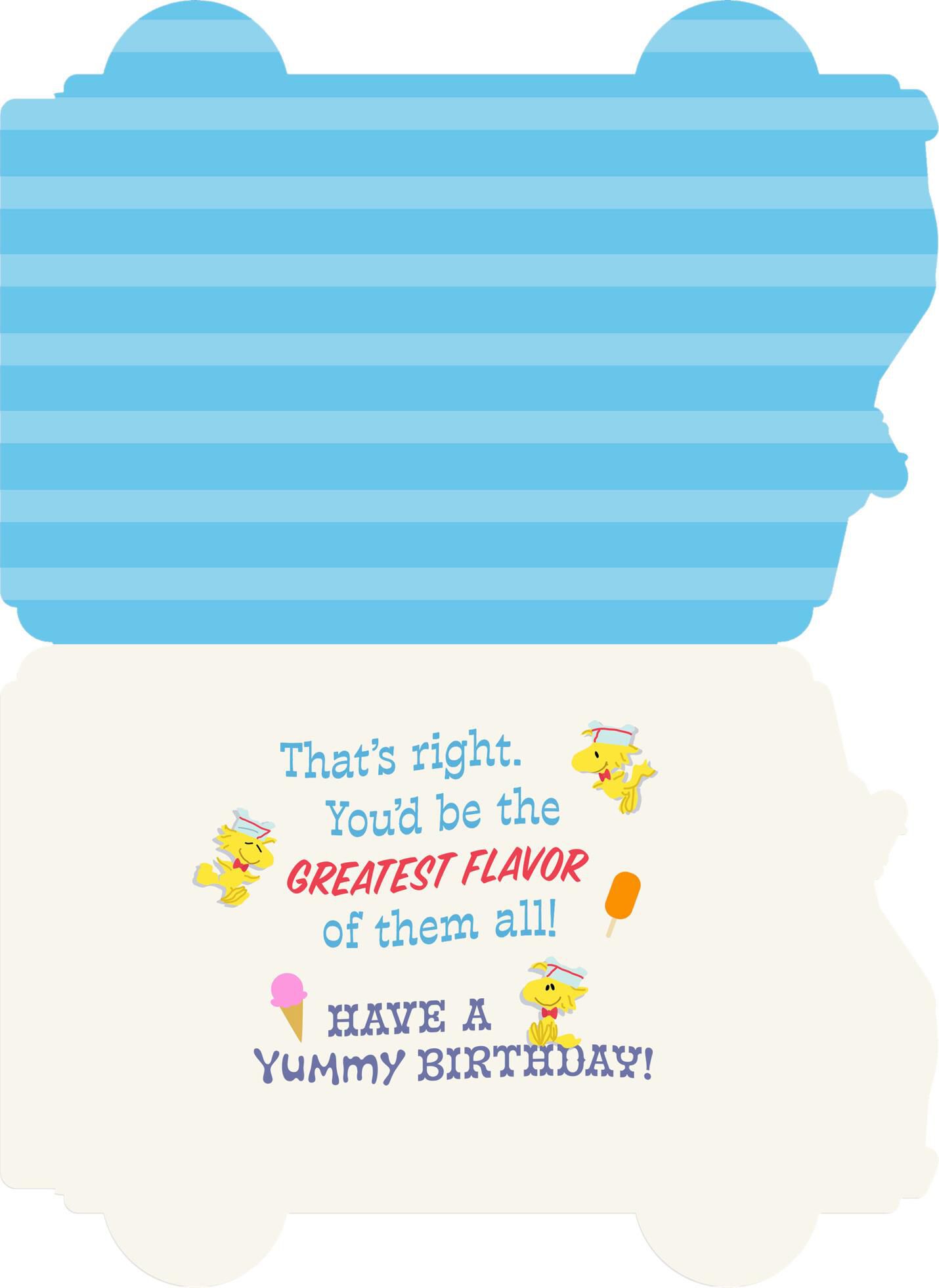 Peanuts® Snoopy Best Ice Cream Truck Birthday Card