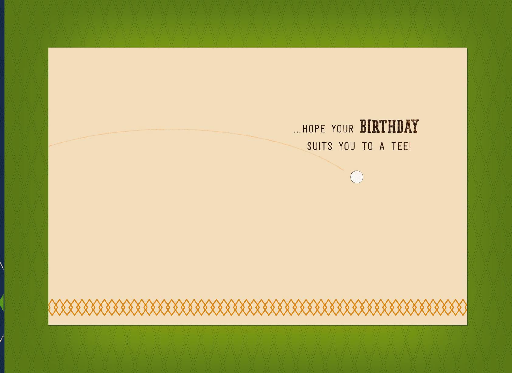 Disney Mickey Mouse Golfing Birthday Card for Son