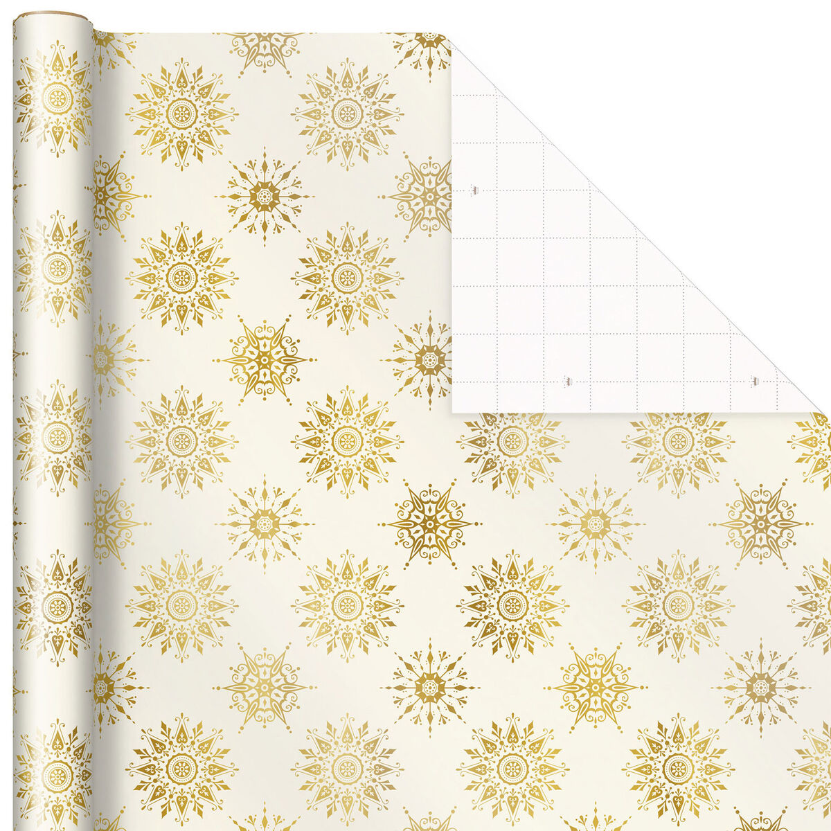 Gold and White 6Pack Holiday Wrapping Paper Assortment, 180 sq. ft
