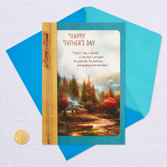 Thomas Kinkade Thanks for Being You Father's Day Card, , large image number 5
