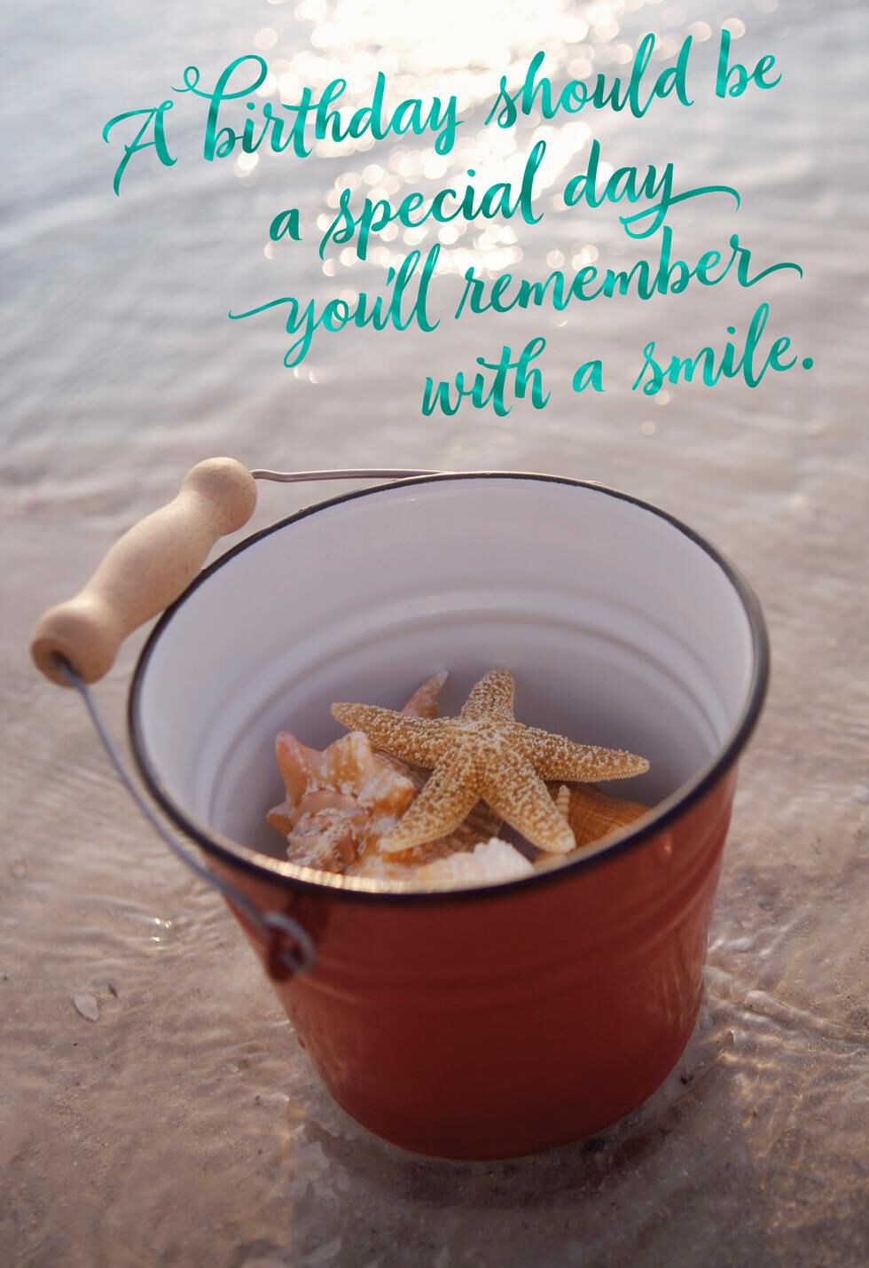 Starfish on Beach Birthday Card - Greeting Cards - Hallmark