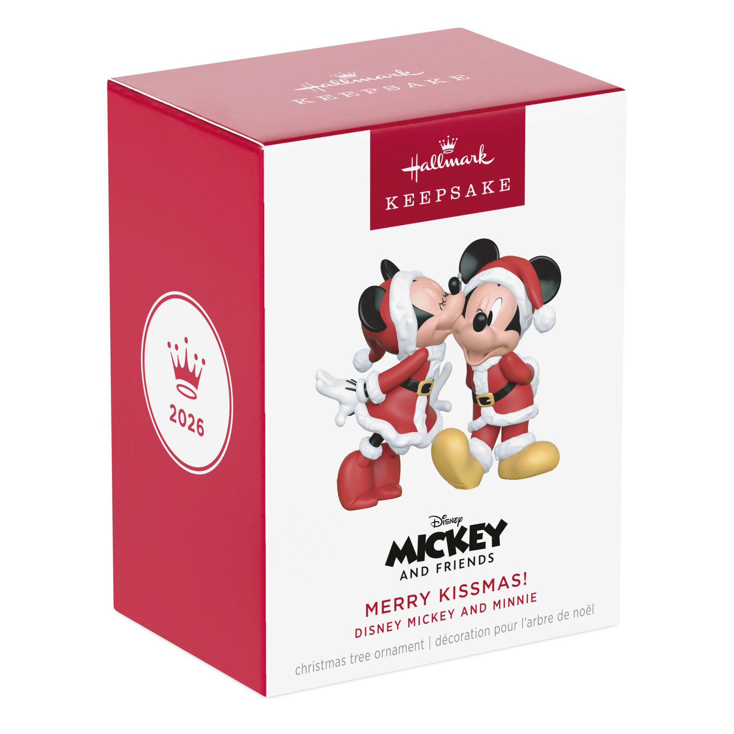 Holiday Minnie Kissing Mickey Keepsake Ornament package front image number 7