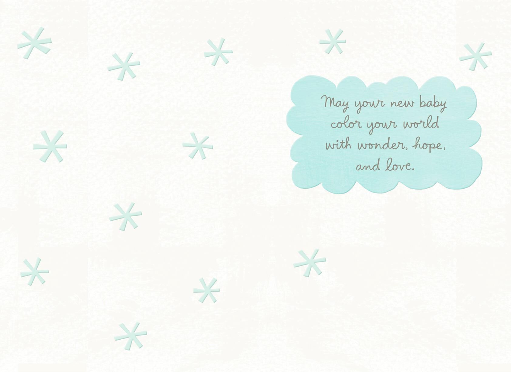 Color Your World New Baby Card