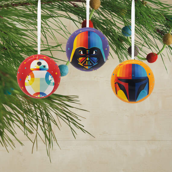 Star Wars™ Tin Ball Hallmark Ornaments, Set of 12, , large image number 2